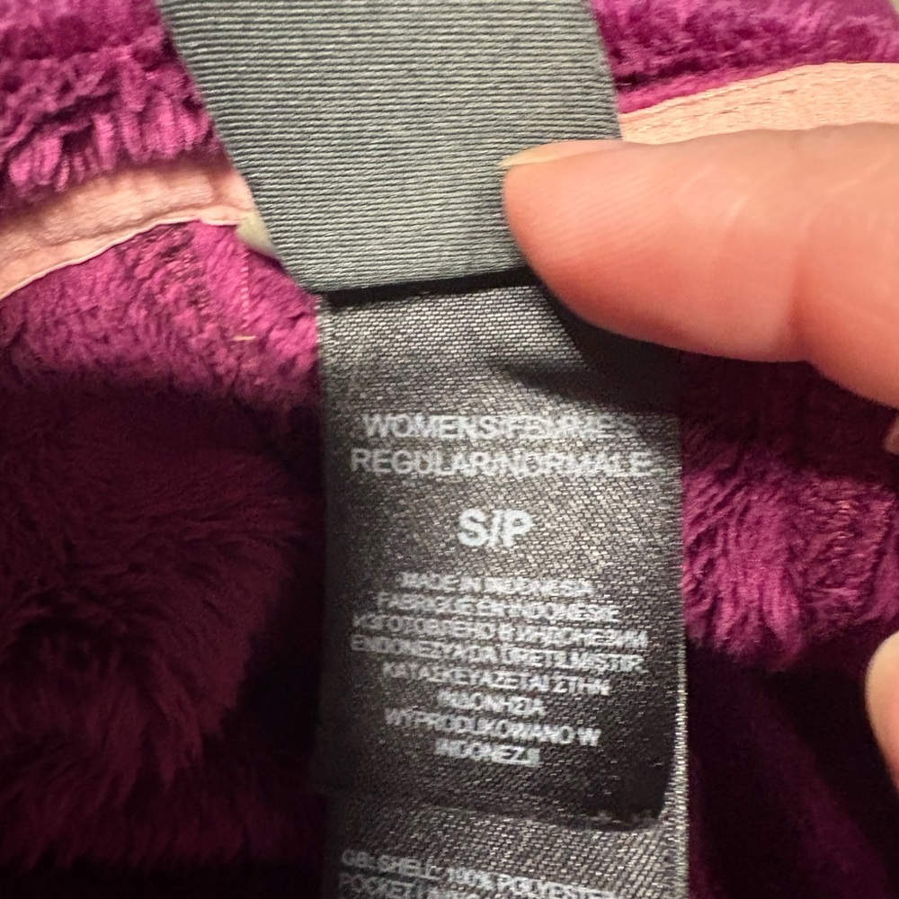 The North Face morning glory fleece jacket purple zip up coat women’s size small - Picture 5 of 7